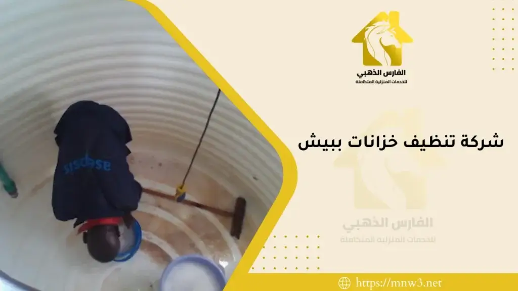 شركة تنظيف خزانات ببيش