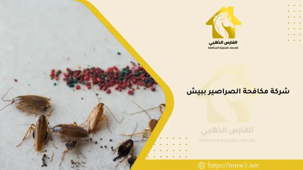 شركة مكافحة الصراصير ببيش